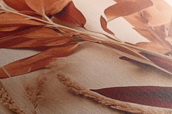 Tablou frunze Peach Fuzz