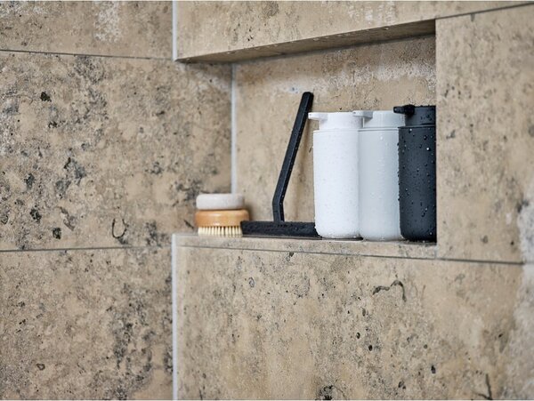 Dozator de săpun lichid negru de perete din gresie ceramică 450 ml Ume – Zone