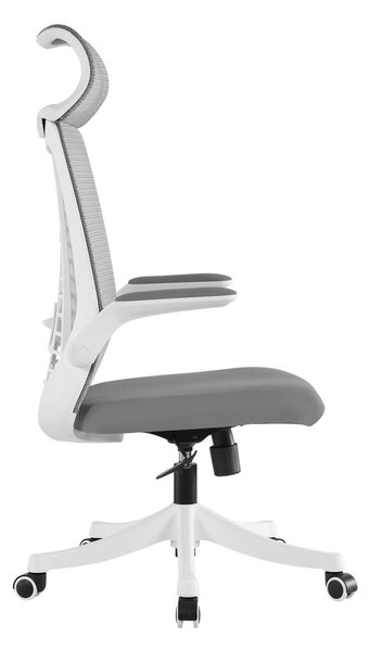 Scaun ergonomic Babur-H, spatar Mesh, sezut textil, Gri
