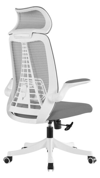 Scaun ergonomic Babur-H, spatar Mesh, sezut textil, Gri