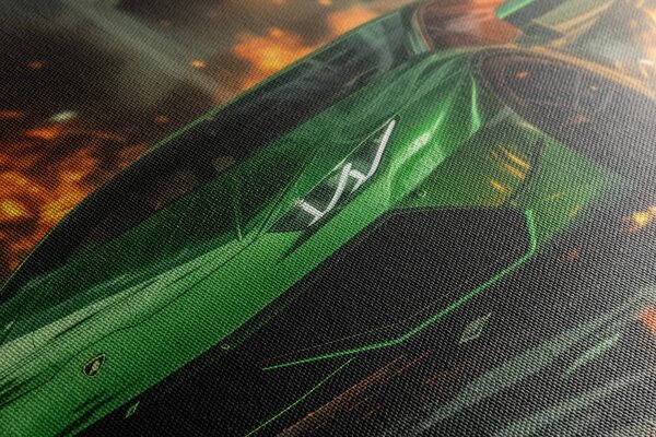 Tablou Lamborghini verde Huracan