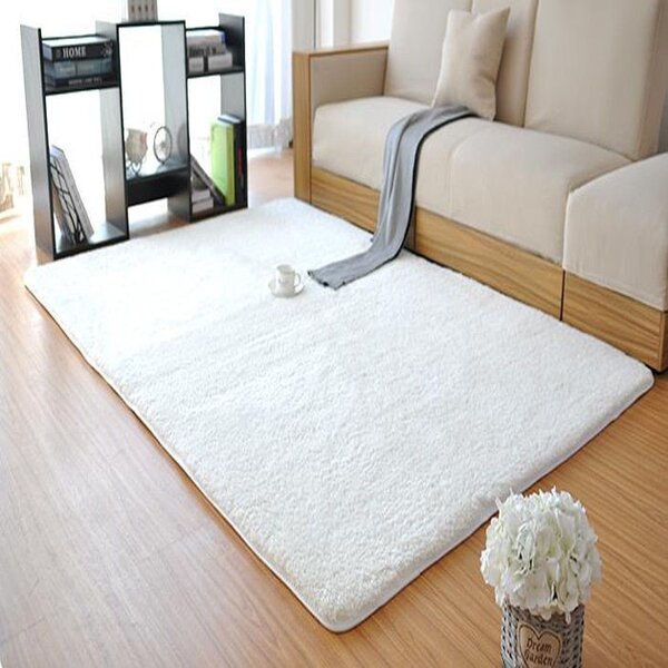 Covor Living Soft Plush, 100x300 cm, Alb
