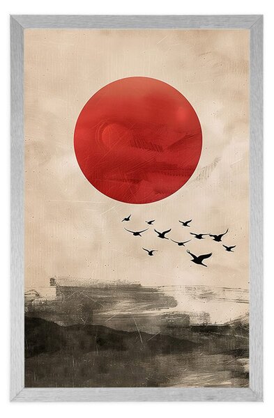 Poster japandi farmecul lunii roșii