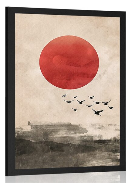 Poster japandi farmecul lunii roșii