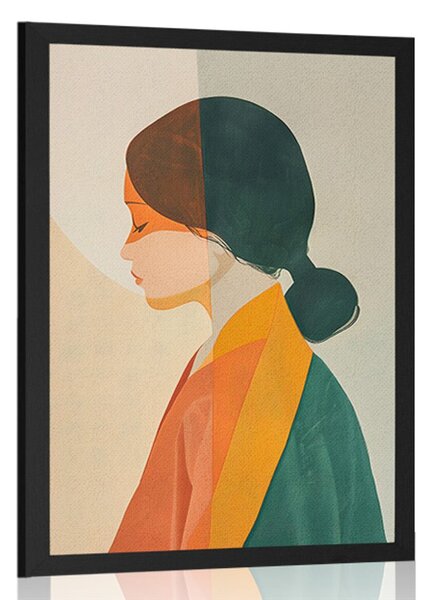 Poster japandi frumusețea femeii