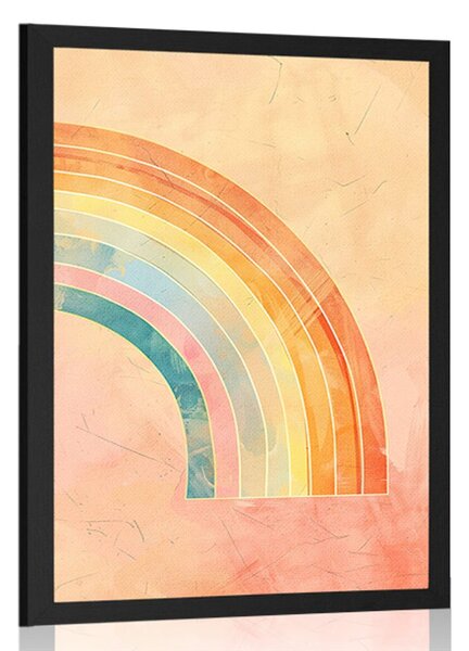 Poster curcubeu minimalist Peach Fuzz