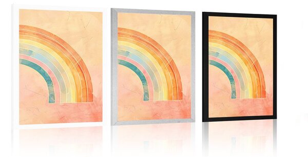 Poster curcubeu minimalist Peach Fuzz