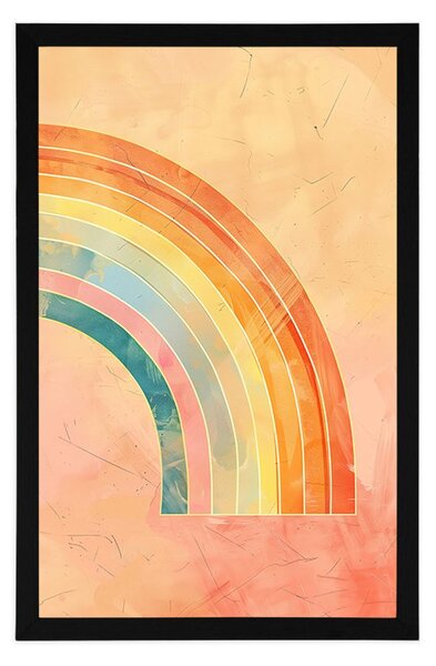 Poster curcubeu minimalist Peach Fuzz
