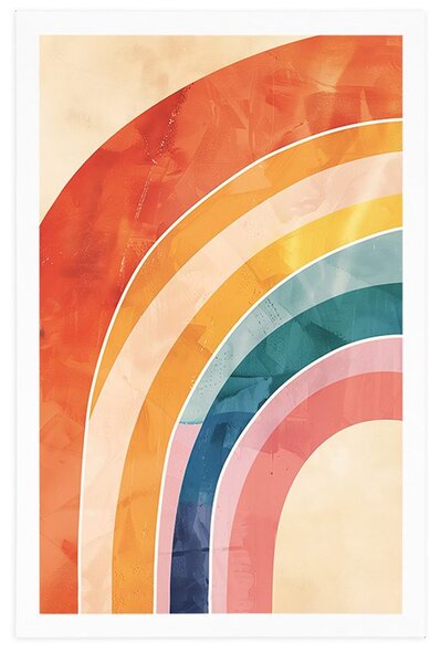 Poster curcubeu Peach Fuzz