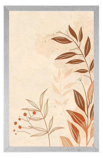 Poster frunze minimaliste Peach Fuzz