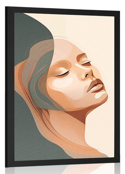 Poster frumusețea femeii Peach Fuzz