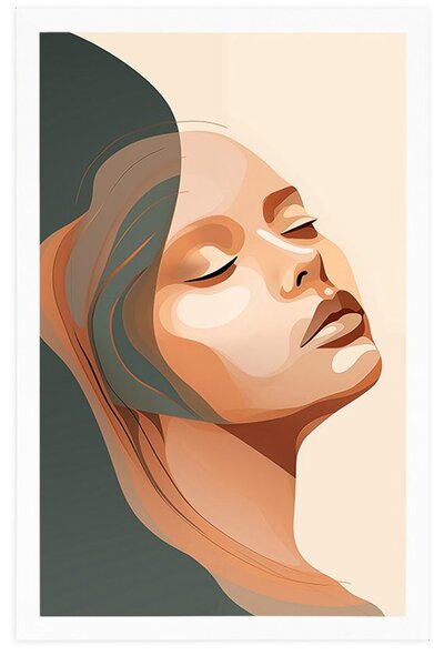 Poster frumusețea femeii Peach Fuzz