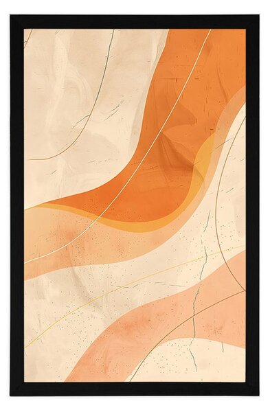 Poster linii de artă Peach Fuzz