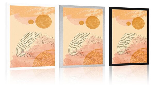 Poster modele moderne peach Fuzz