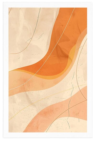 Poster linii de artă Peach Fuzz