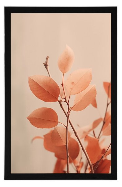 Poster crenguțe frunzelor Peach Fuzz