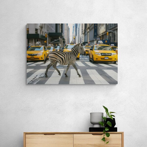 Tablou zebra în New York
