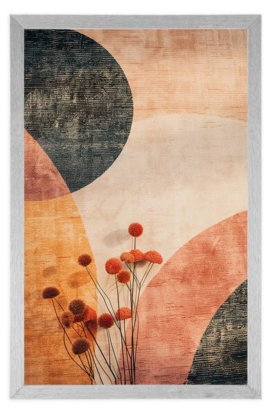 Poster modele cu floare Peach Fuzz