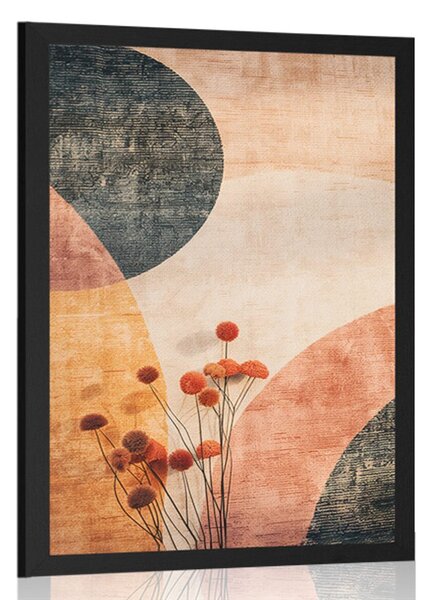 Poster modele cu floare Peach Fuzz