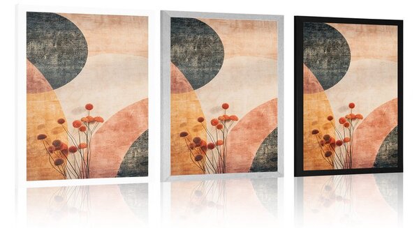 Poster modele cu floare Peach Fuzz