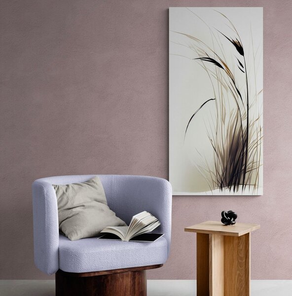 Tablou iarbă uscată cu atingere de minimalism