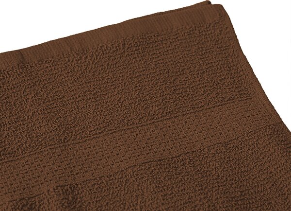 Prosop BASIC ONE 50 x 90 cm maro, 100% bumbac