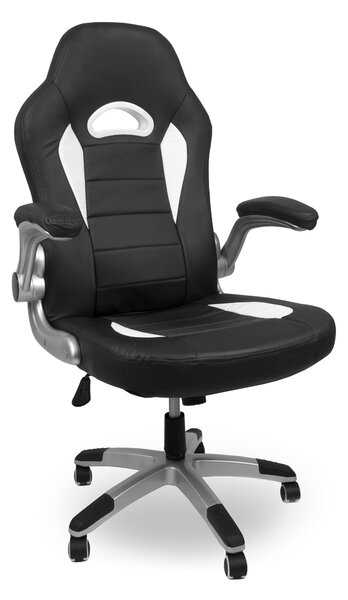 Scaun de joc Aga Racing MR2050 Negru - Alb