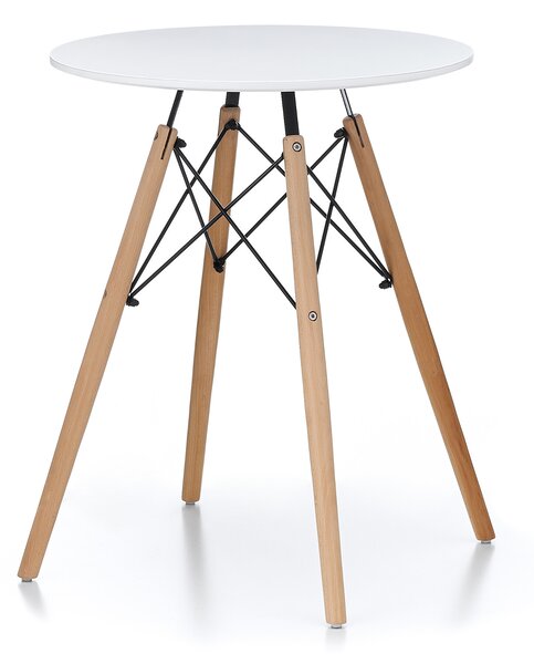 Masa de dining Aga 60 cm Alb