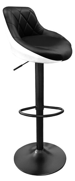 Scaun Aga Bar Negru/Negru-alb