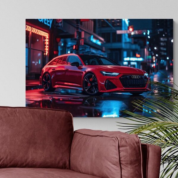 Tablou Audi roșu - RS6 Legacy Edition