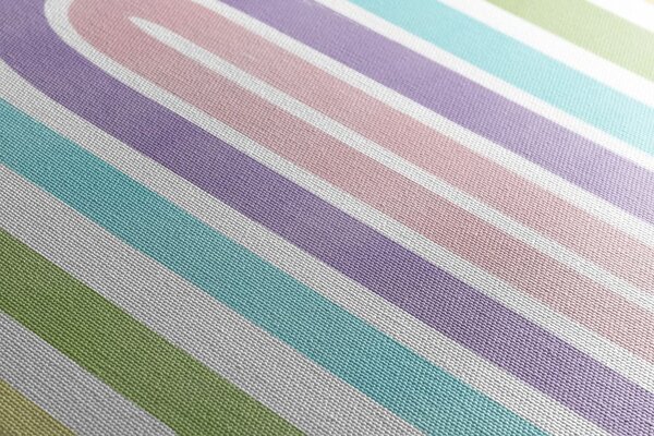 Tablou curcubeu pastelat Mid-Century