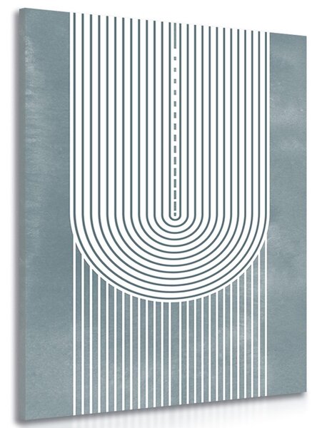 Tablou curcubeu boho Mid-Century