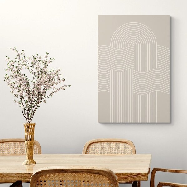 Tablou curcubeu de nisip modern Mid-Century
