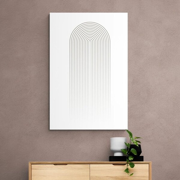 Tablou curcubeu minimalist Mid-Century
