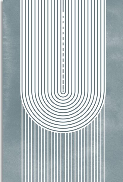Tablou curcubeu boho Mid-Century