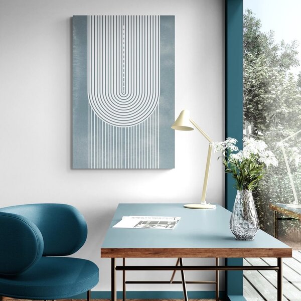 Tablou curcubeu boho Mid-Century
