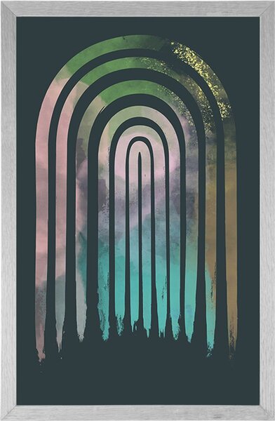 Poster curcubeu street art Mid-Century