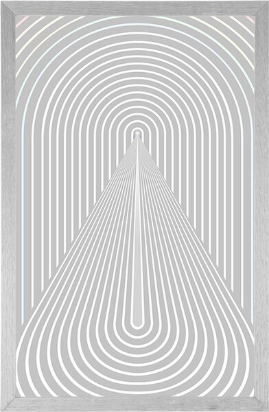 Poster perspectiva curcubeului Mid-Century