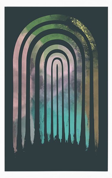 Poster curcubeu street art Mid-Century