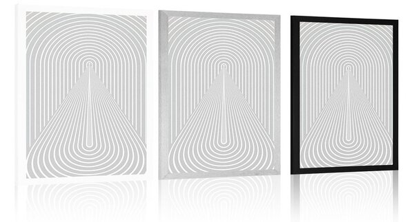 Poster perspectiva curcubeului Mid-Century