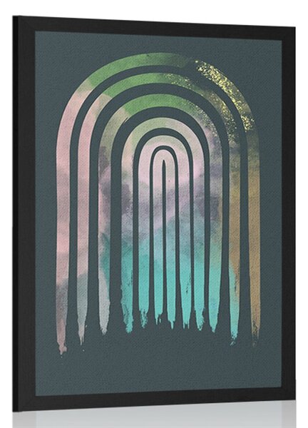 Poster curcubeu street art Mid-Century