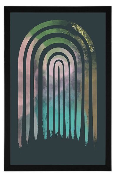 Poster curcubeu street art Mid-Century