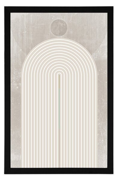 Poster curcubeu modern bej Mid-Century