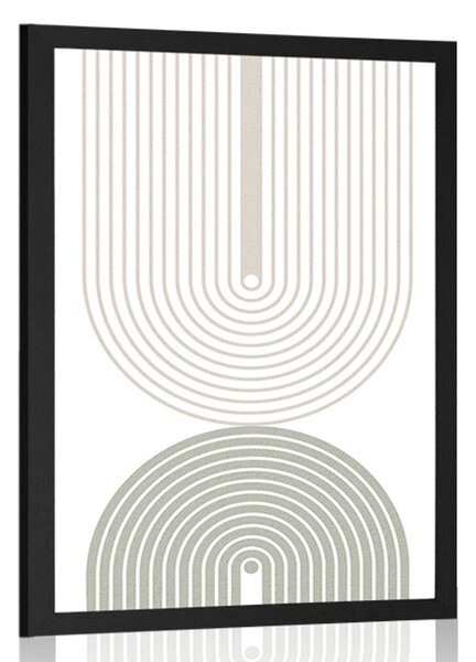 Poster curcubeie minimaliste Mid-Century