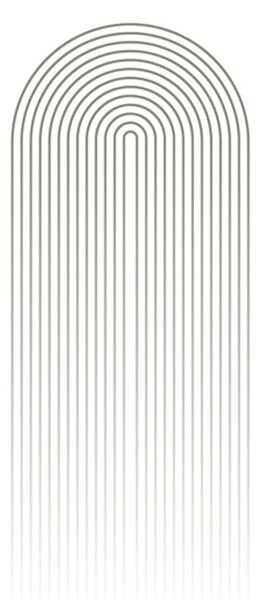 Poster curcubeu minimalist Mid-Century