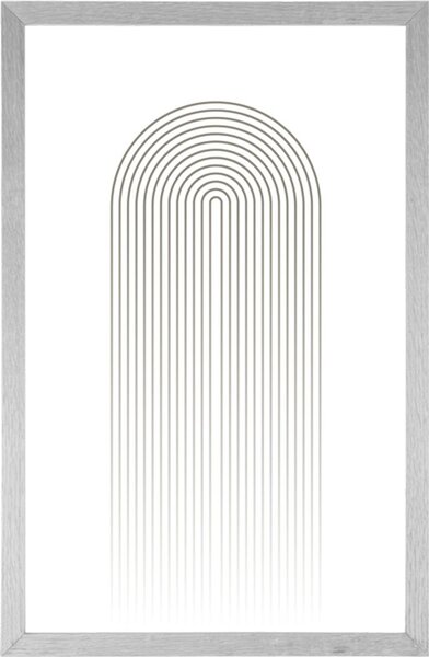 Poster curcubeu minimalist Mid-Century