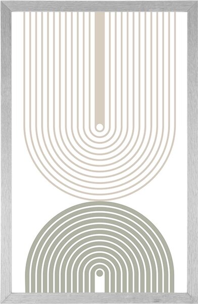 Poster curcubeie minimaliste Mid-Century