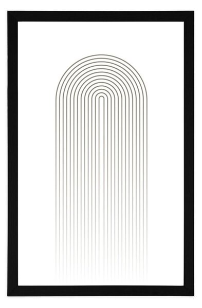 Poster curcubeu minimalist Mid-Century