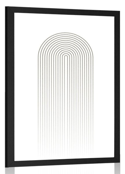 Poster curcubeu minimalist Mid-Century