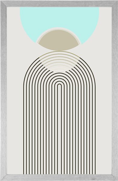 Poster curcubeul viitorului Mid-Century
